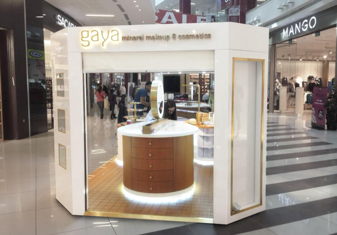 Gaya Mineral makeup & cosmetic kiosk