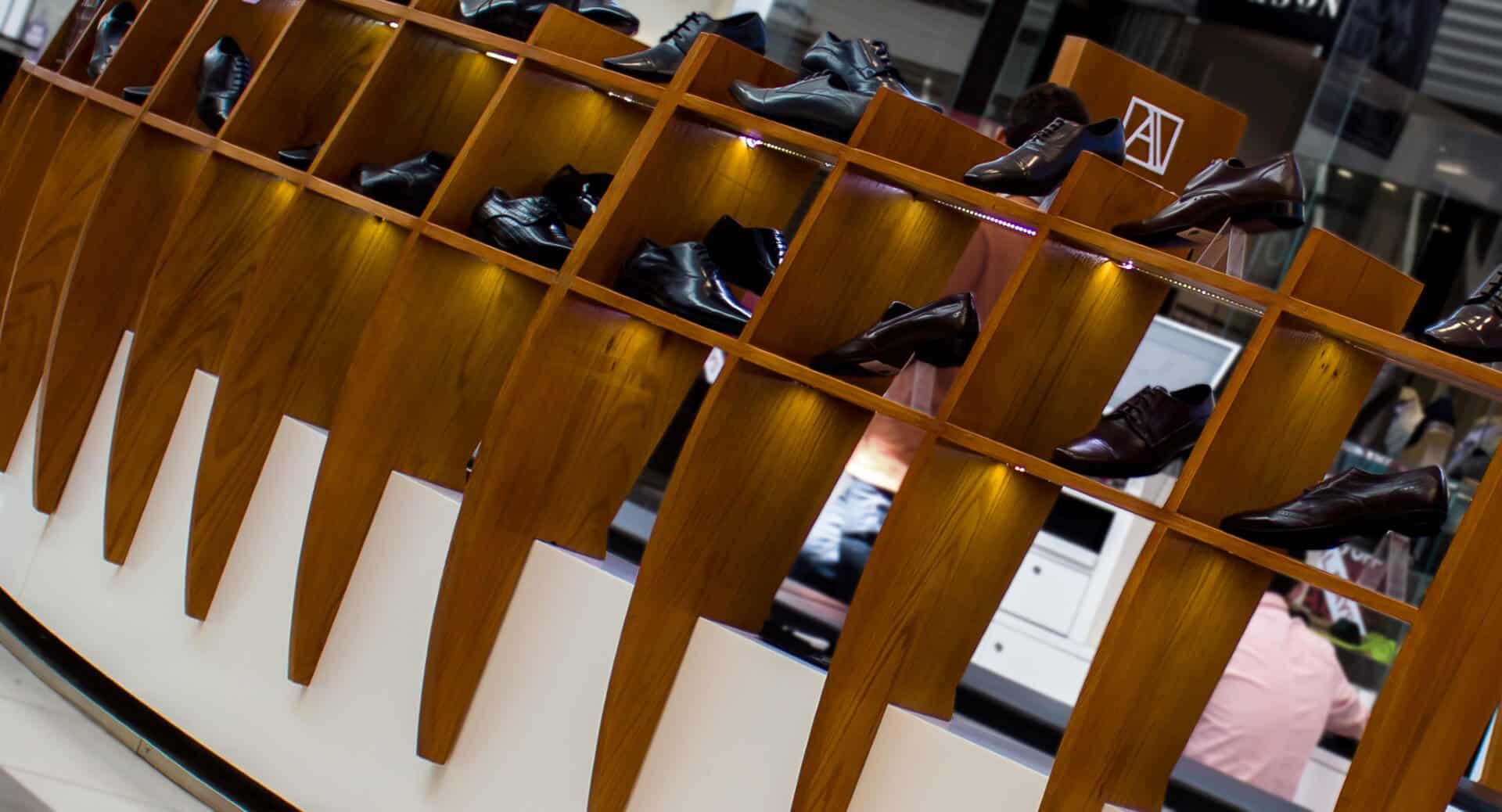 Acuto shoes display.