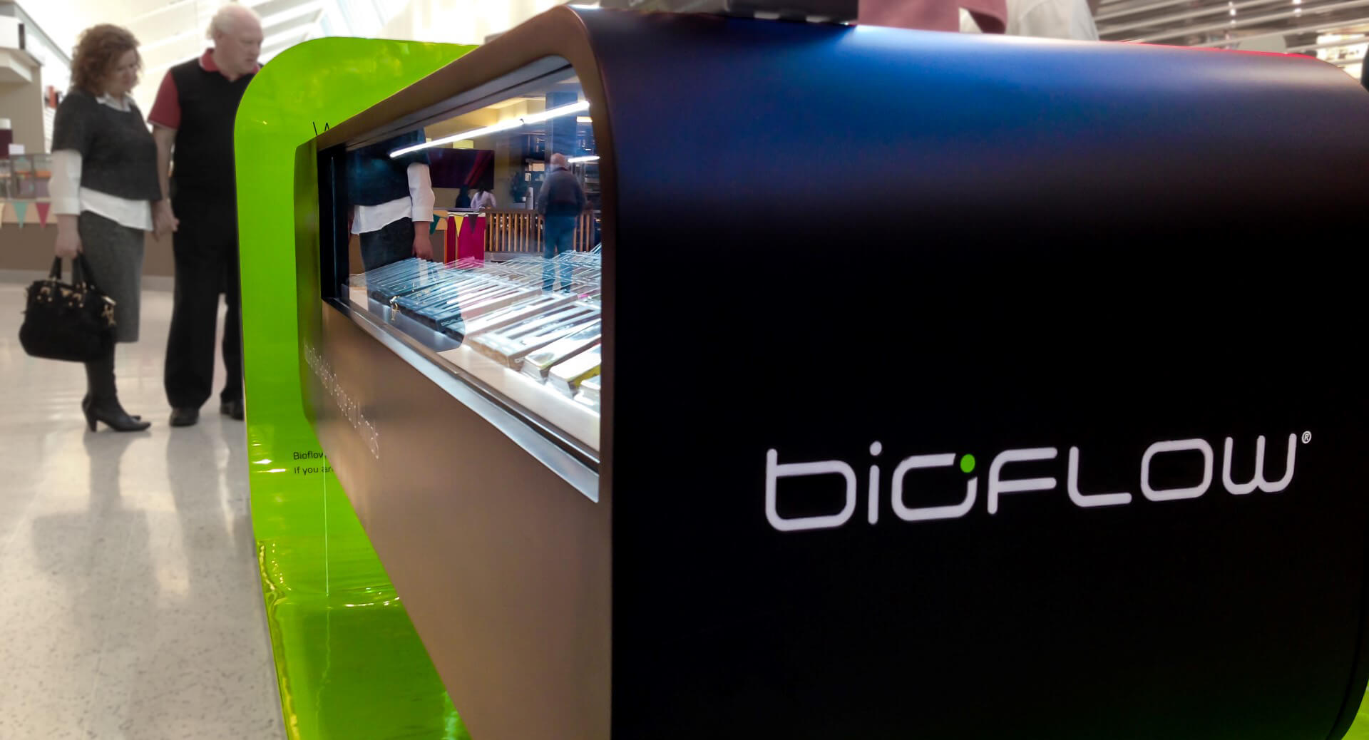 Bioflow Kiosk side view.