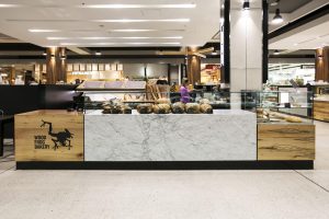 Wood Frog Bakery products display