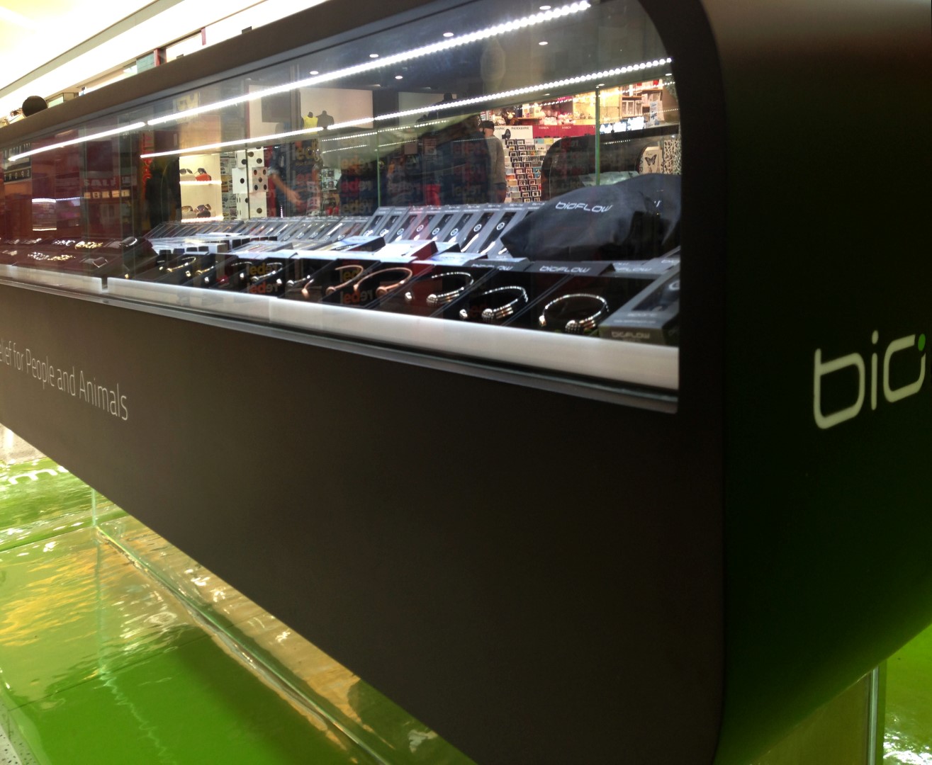 Bioflow Kiosk display.