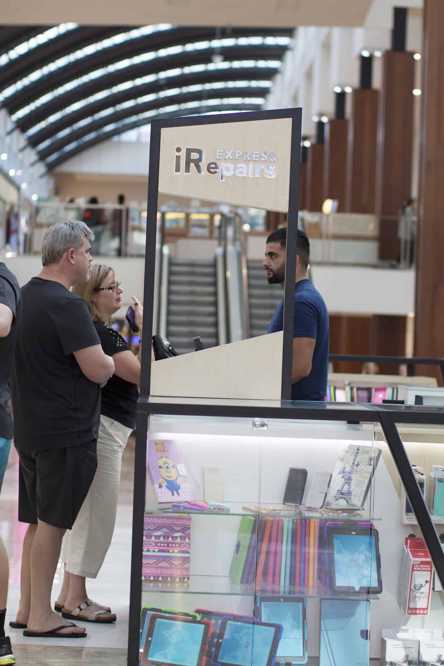 Customers inquiring at Express iRepairs