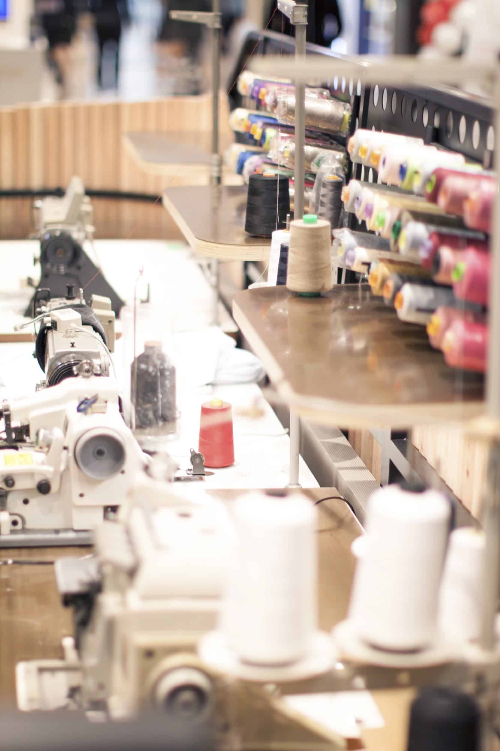 sewing machines at Pin and Needles