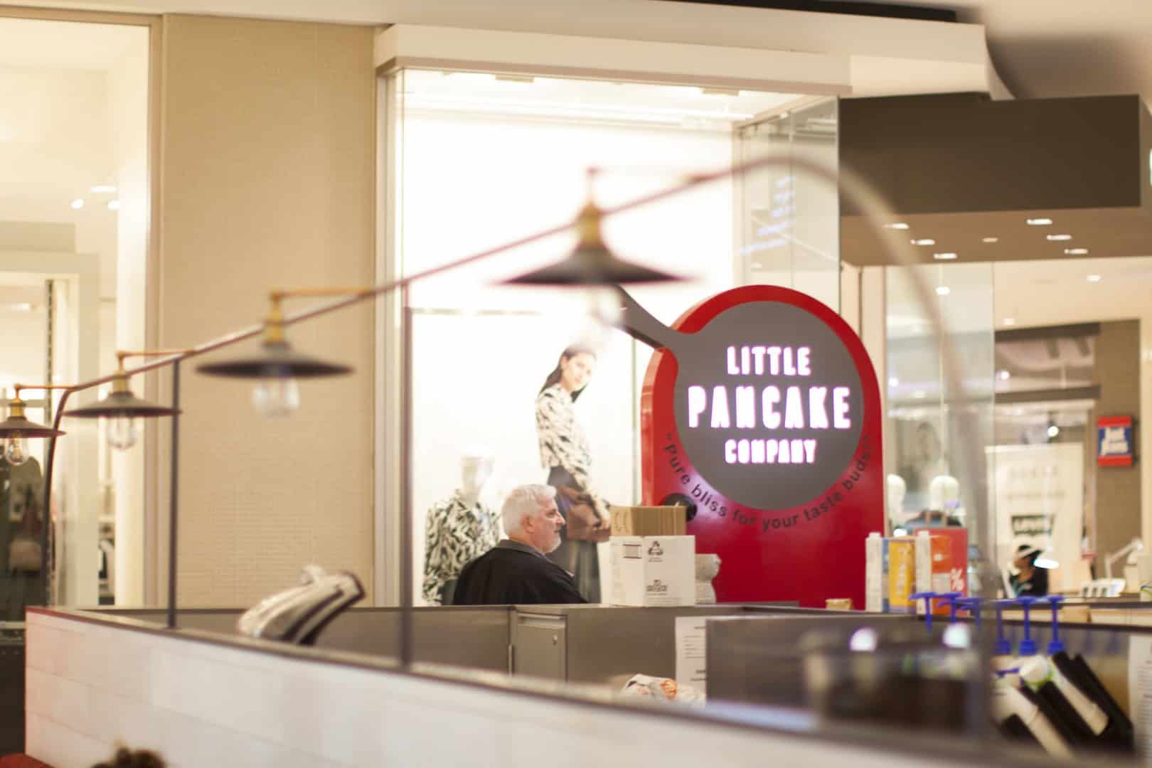 Little Pancake Company logo sign
