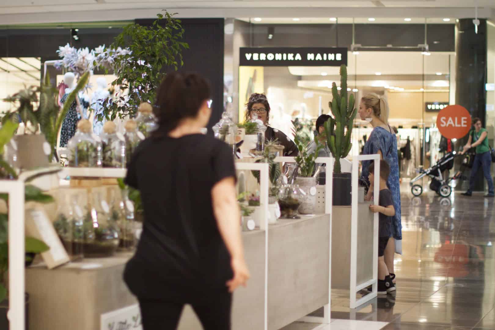 Plant shop in a shoping mall