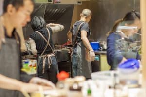 Chef preparing cuisine