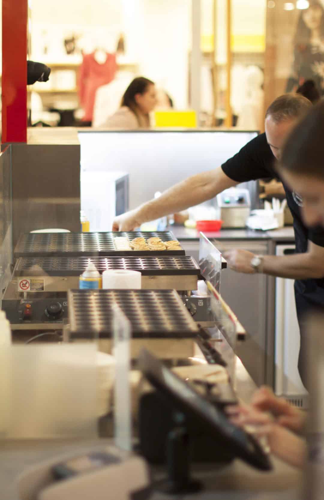 Pancakes under preparation