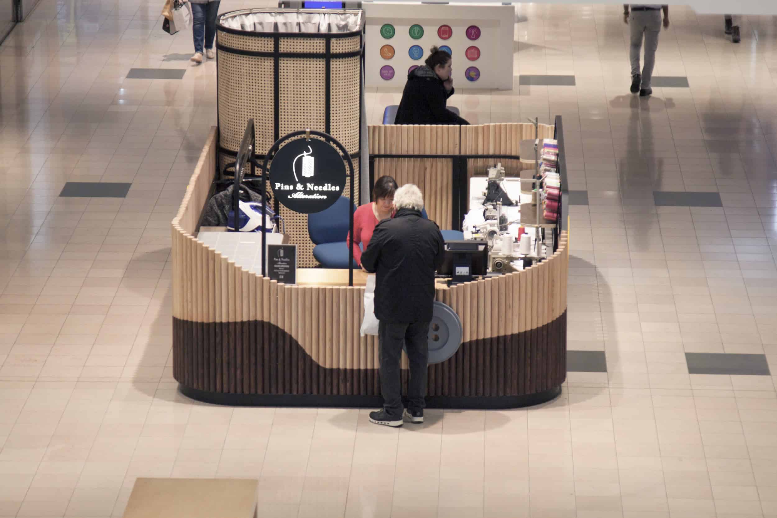 customer at Pin and needle alteration store