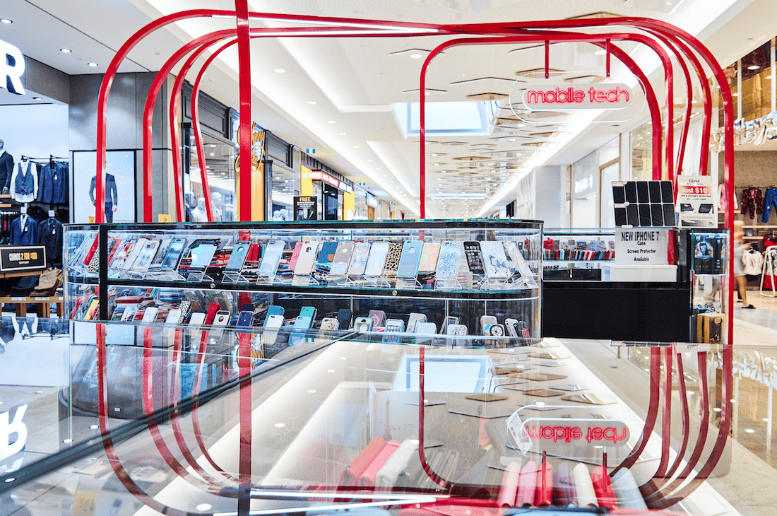 Mobile Tech Kiosk Design and Manufacture Mandurah Shopping Centre